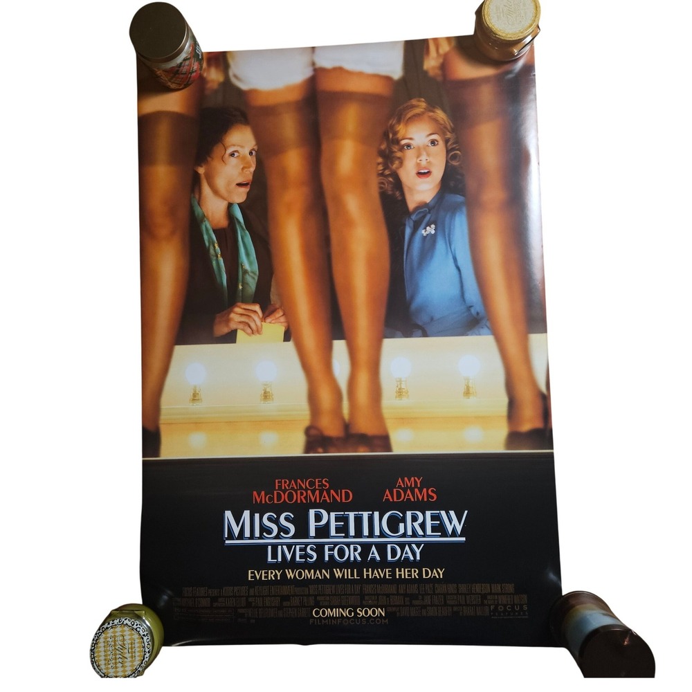 Miss Pettigrew Lives for a Day 2008 Original Movie Poster 27x40 Amy Adams D/S